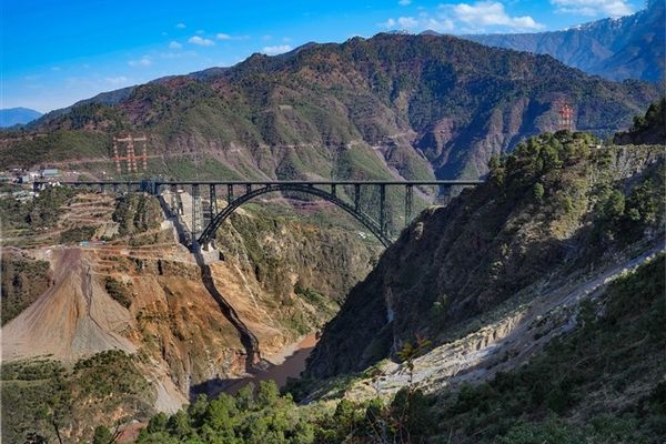 Chenab Rail Bridge: India's Engineering Marvel Soaring Above the Chenab River