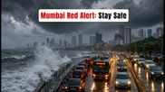 Mumbai & Thane Red Alert: Torrential Rain and High Tide Threaten Severe Flooding Today