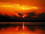 Scenic View of the Sunrise in India