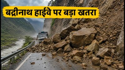 बद्रीनाथ हाईवे पर बड़ा भूस्खलन: यात्रा रुकी, यात्रियों के लिए प्रशासन की सख्त चेतावनी