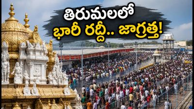 తిరుమలలో శ్రావణ మాస రద్దీ.. శ్రీవారి దర్శనం కోసం ఎన్ని గంటలు వేచి ఉండాలో తెలుసా? తిరుమలలో శ్రావణ మాస రద్దీ.. శ్రీవారి దర్శనం కోసం ఎన్ని గంటలు వేచి ఉండాలో తెలుసా?