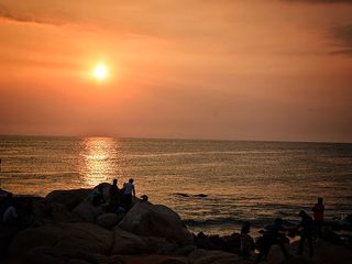 Sunset Of Kanyakumari Tamilnadu India