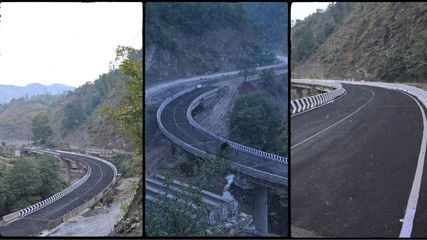 Jammu Kashmir Ramban Banihal Section 224 Meter Bridge Ready At Sherebibi