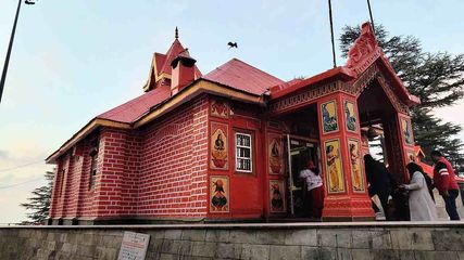 Himachal Pradesh Shimla Jakhu Temple Lord Hanuman Had Rested While Bringing Sanjeevani Herb