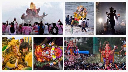 Ganesh Chaturthi 2024 Festival Conclusion Immersion Of Idols Mumbai Ahmedabad Hyderabad