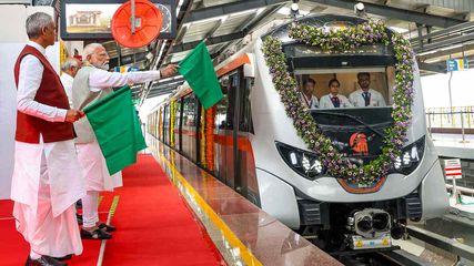 Ahmedabad Gandhinagar Metro Service Upto Till Sachivalaya From 27th April List Of Stations
