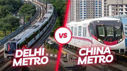 One Day In Delhi Metro With Desi Touch Vs Hitech System Of China Metro Fun Comparison