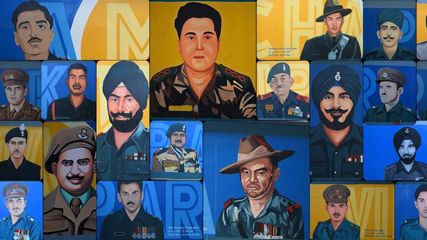 Delhi Metro Dmrc Dedicated One Station Wall To 21 Param Vir Chakra Recipients