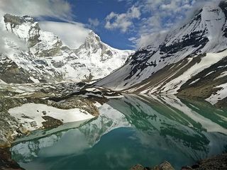 To The Breathtakingly Beautiful Glacial Lake Of Kedar Tal