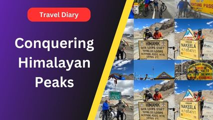 Cycling Conquest: Father-Son Duo Conquer Himalayan Peaks on Manali-Leh-KhardungLa Adventure