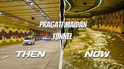 Pragati Maidan Tunnel Faces Large Cracks and Waterlogging; PWD and L&T Blame Each Other