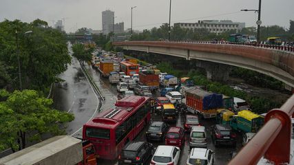 Severe Waterlogging In Delhi Results In Traffic Advisory Issuance