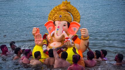 In Pics Ganesh Visarjan: A Spectacle of Devotion and Celebration Across India