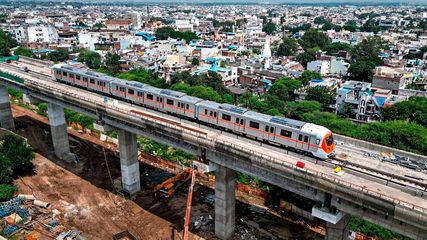 Bhopal Metro Between Rani Kamlapati and AIIMS, First Run Successfully Completed