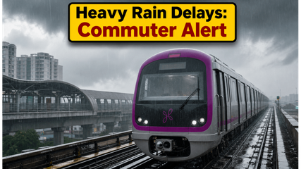 Heavy Rain Havoc: Bengaluru Metro Services Hit by Major Morning Delays
