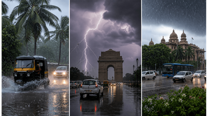 Travel Plans at Risk? Monsoon Hits Kerala and Thunderstorms Strike Delhi-NCR