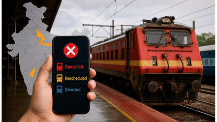 Monsoon Alert: Indian Railways Cancels and Diverts Trains Across Major Routes