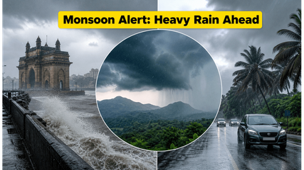 Monsoon Fury: Mumbai and Raigad Brace for Heavy Rain as Delhi Awaits Relief