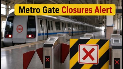 Delhi Metro Alert: Avoid These Restricted Gates Today for Independence Day Commute