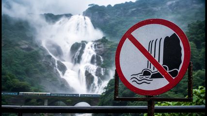Dudhsagar Falls Alert: Why You Must Avoid Railway Tracks This August 15 Long Weekend