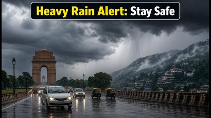 IMD Weather Alert: Heavy Rain and Flash Flood Risks Hit Uttar Pradesh and Uttarakhand Today