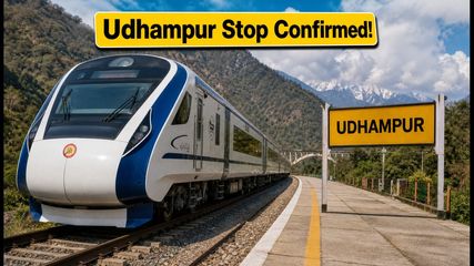 Major Boost for Kashmir Travel: New Jammu-Srinagar Vande Bharat Gets Udhampur Stop