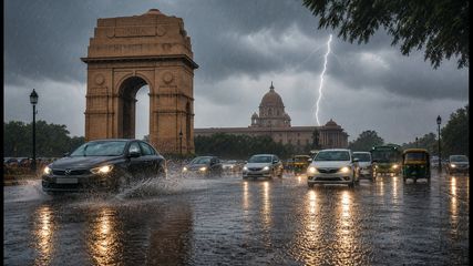 Delhi-NCR Yellow Alert: IMD Predicts Rain Spells, Expect Traffic Delays and Commute Hurdles Today