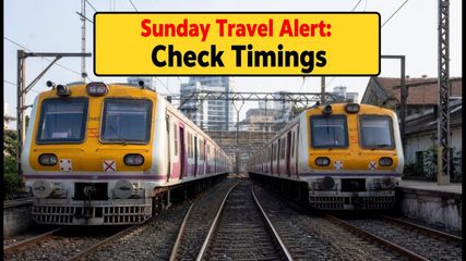 Mumbai Local Train Alert: Sunday Mega Block Disrupts Western and Central Lines on Sept 6