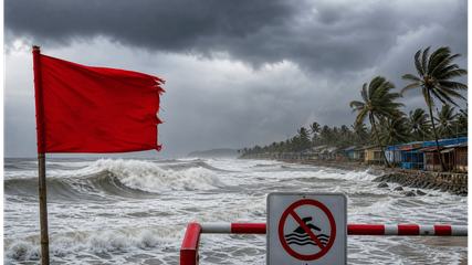ಗೋವಾದಲ್ಲಿ ರೆಡ್ ಅಲರ್ಟ್: ಬೀಚ್‌ಗಳು ಬಂದ್, ವಾಟರ್ ಸ್ಪೋರ್ಟ್ಸ್ ಸ್ಥಗಿತ; ಪ್ರವಾಸಿಗರು ಎಚ್ಚರ!
