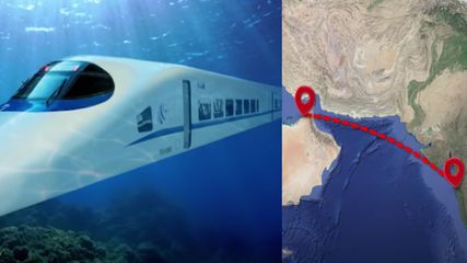 துபாயில் இருந்து கடலுக்கடியில் இந்தியாவுக்கு ரயில் – ஒரு மணி நேரத்தில் 600 கிமீ வேகம்!