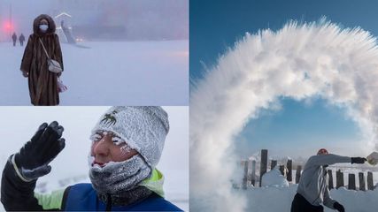 கொதிக்கும் நீரை ஊற்றினாலும் பனிக்கட்டியாக மாறும் அதிசயம் – மைனஸ் 70 டிகிரி குளிரால் அவதிப்படும் மக்கள்!