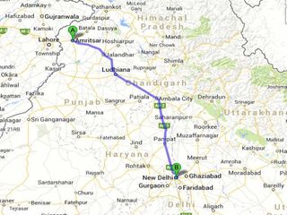 A Trip from Amritsar to Delhi