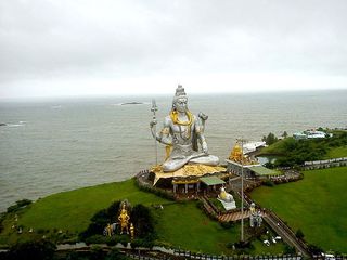 Scenic Beach Facing Temples in South India 