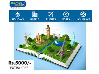 WHOA! Get Rs.5000 Off at Thomas Cook On Flight And Hotel Bookings Hurry Up!