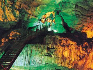 Exploring the Borra Caves 