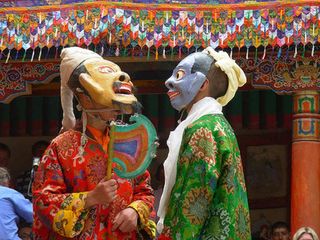 Rejoicing at Hemis Festival in Ladakh 