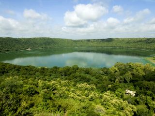 Lonar Crater Lake in Maharashtra