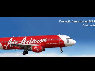 Air Asia Big Sale! Pick All Your Domestic Flight Tickets Only at Rs.899 Only at MMT, Yatra 