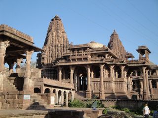 At the Deserted Mandore Gardens in Jodhpur