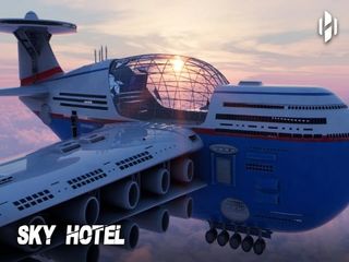  Sky Cruise-futuristic Hotel and Aircraft