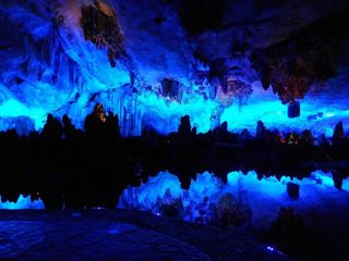 The Reed Flute Cave: Well-Known Tourist Attraction in Guilin, China