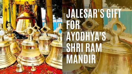 Jalesar's Gift to Ayodhya's Shri Ram Mandir: Artisans Craft 2100 kg Asht Dhatu Bell Over 40 Months