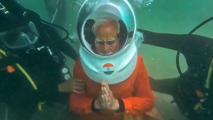 Narendra Modi Performs Underwater Prayers In Ancient City Of Dwarka