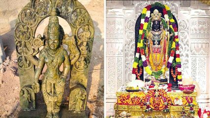 Lord Vishnu Idol Found in Krishna River, Raichur, Resembles Ayodhya's Lord Ram