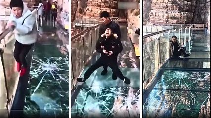 Heart-Stopping Fun or Terrifying Prank? The Viral Glass Bridge Video You Can't Ignore