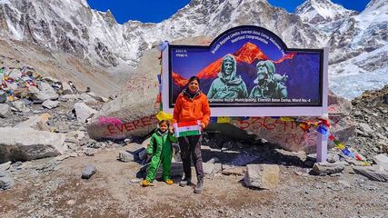 2.5-Year-Old Siddhi Mishra Reaches Mount Everest Base Camp: A Historic Achievement