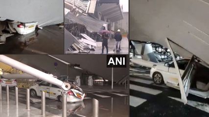 Roof Collapse at Delhi Airport Terminal-1: One Dead, Five Injured, Flight Canceled 