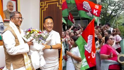 Lok Sabha Election 2024: How Sikkim Celebrates SKM's Grand Victory; See Pics