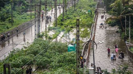 Mumbai Grapples With Severe Rainfall: Schools Closed, Train And Flight Services Hit