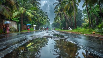 Kerala Faces Intense Monsoon Showers, Red Alert In Three Districts